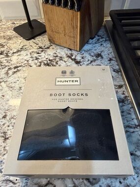 NIB Hunter Original Short Black Boot Socks - Women’s Medium 5-7